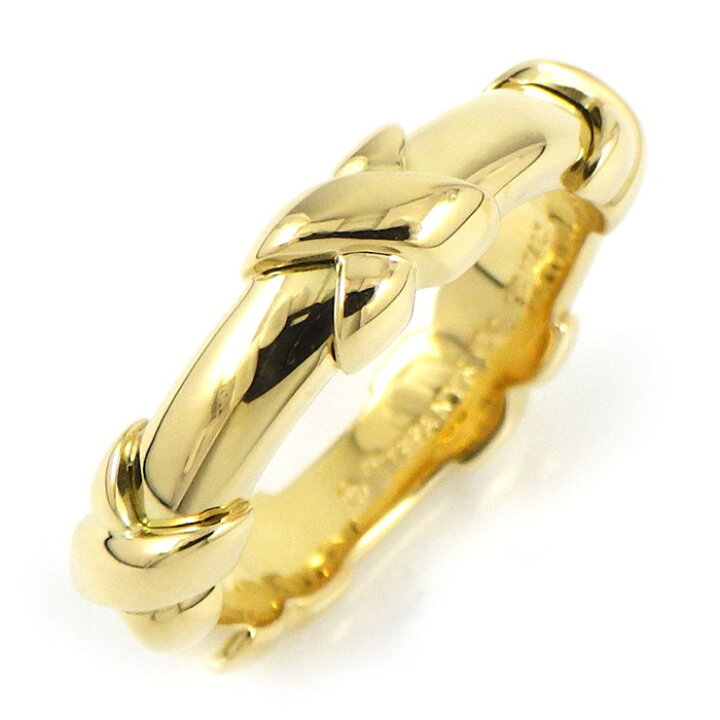 楽天市場】【2%OFFクーポン☆ポイント2倍】 ティファニー Tiffany Co. リング シグネチャー クロス X K18YG 9号 【中古】 : ジェイビーワークス 楽天市場店