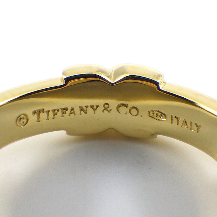 楽天市場】【2%OFFクーポン☆ポイント2倍】 ティファニー Tiffany Co. リング シグネチャー クロス X K18YG 9号 【中古】 : ジェイビーワークス 楽天市場店