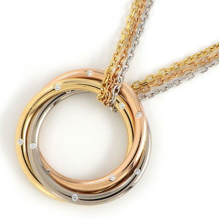 楽天市場】カルティエ Cartier ネックレス トリニティ トリプル  