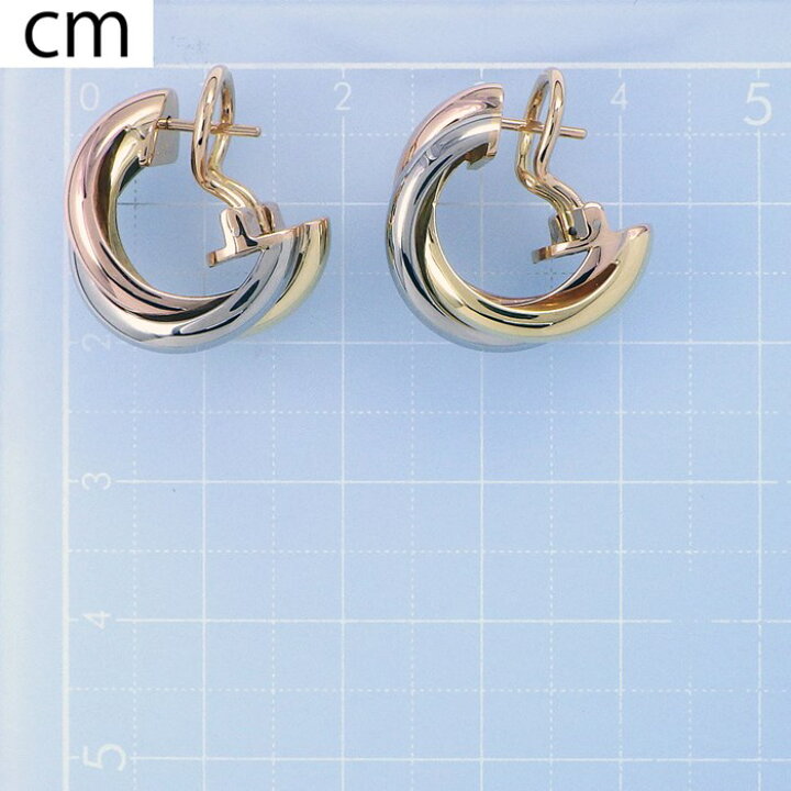 楽天市場】カルティエ Cartier クリップ フープ ピアス トリニティ  