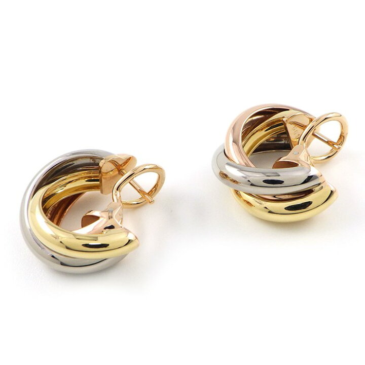 楽天市場】カルティエ Cartier クリップ フープ ピアス トリニティ 