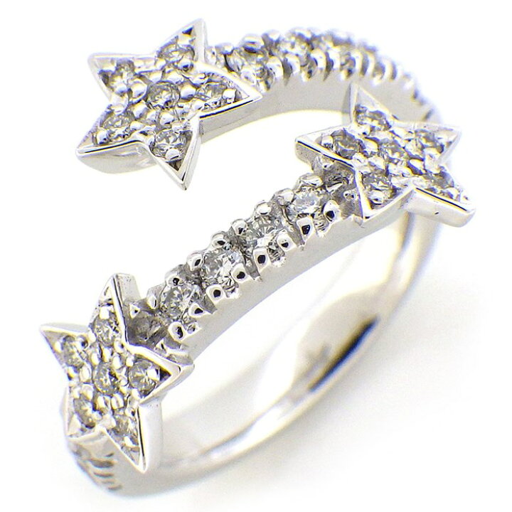 楽天市場】スタージュエリー STAR JEWELRY ピンキーリング スター 3 