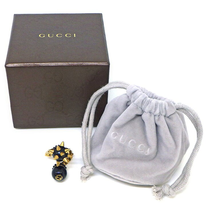楽天市場】グッチ GUCCI リング ダブル ボール スパイク スタッズ GG 