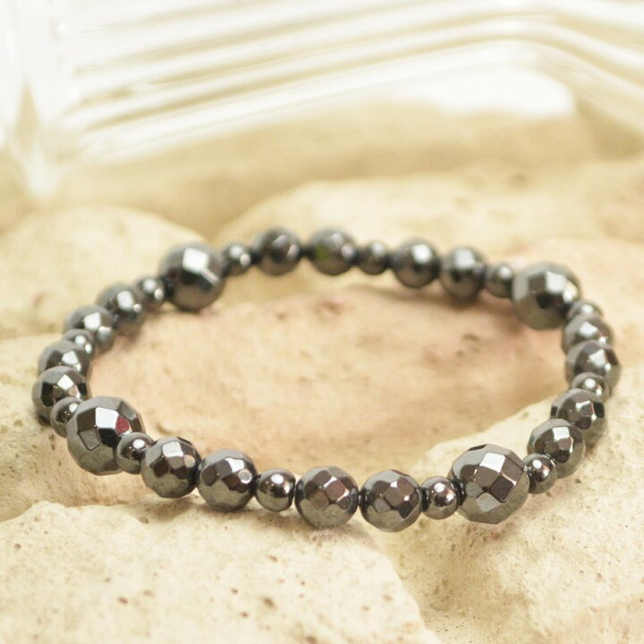 楽天市場】【店内全品5%off】磁気 磁石 ブレス ヘマタイトブレスレット  