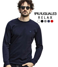 1PIU1UGUALE3 RELAX ウノピゥウノウグァーレトレ リラックス ベーシックロングTシャツ 無地 シンプル メンズ ロゴ ファッション ブランド ウノピュウ カットソー