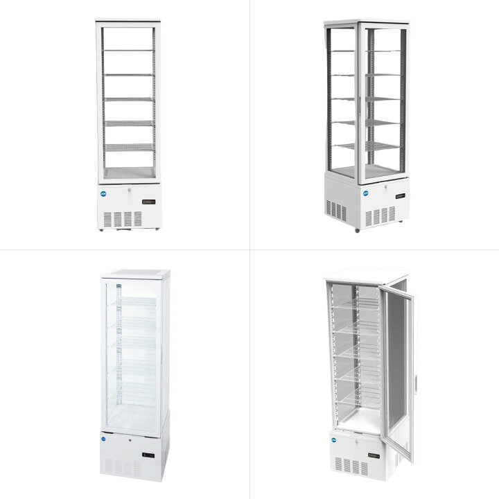 楽天市場】JCM 4面ガラス冷蔵ショーケース（片面扉） JCMS-268 業務用  