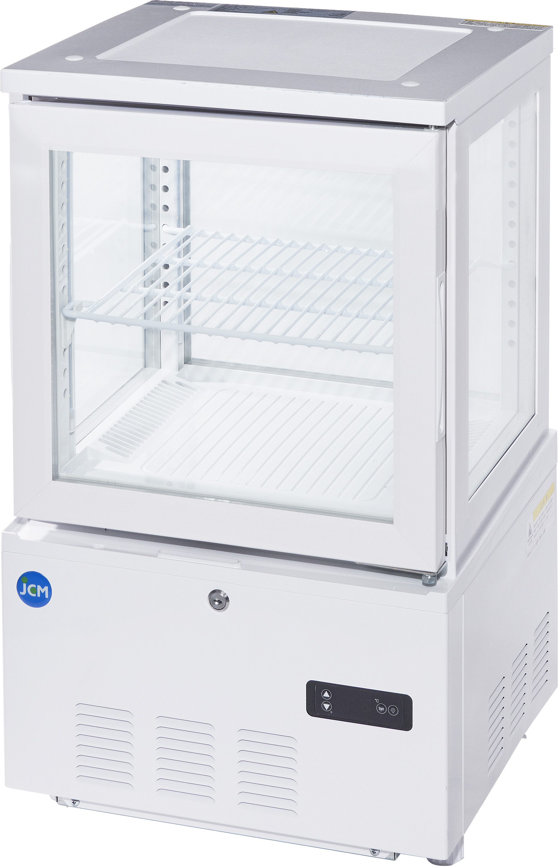 楽天市場】JCM 4面ガラス冷蔵ショーケース（片面扉） 39L JCMS-41 業務