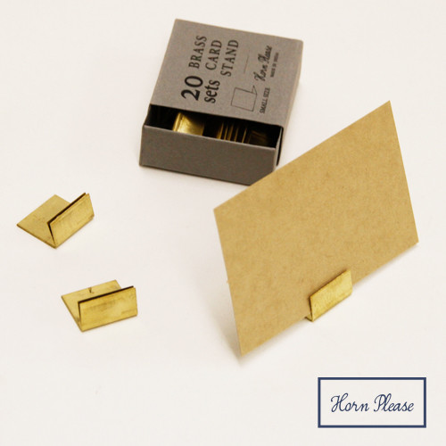 最安値に挑戦 真鍮のステーショナリーグッズ 期間限定特別価格 ブラス 真鍮カードスタンド Sサイズ 最新アイテム メモスタンド 名刺 クリスマス ポストカード 送料込み カード BRASS Xmas