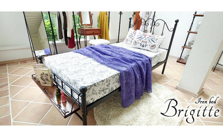 楽天市場】＜セミダブル単品＞Del Sol ブリジットベッド BSK-905SDS 