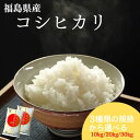 【1月限定特価】白米 福島県産コシヒカリ 10kg(5kg×2袋)20kg(5kg×4袋)30kg(5kg×6袋) 送料無料 令和7年産 米 お米 …