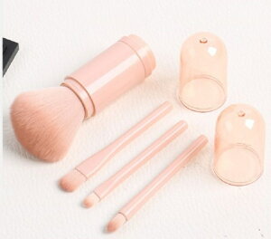 メイクブラシ 携帯用 ブラシセット 回転式 化粧筆 化粧ブラシ コスメ パウダーブラシ アイシャドウブラシ ブルームブラシ 軽量 持ちやすい