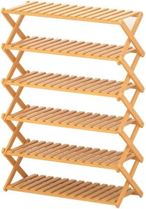 シューズラック 竹製 折りたためる 組立不要 4段 5段 6段 靴棚 下駄箱 シンプル 靴 収納 靴箱 組み立て不要 収納 簡単 折畳式 ナチュラル ブラック 幅 70cm 50cm 靴ラック 伸縮式 収納棚 玄関 ベラ