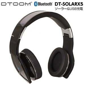 DTOOM �\�[���[&USB�[�d Bluetooth�w�b�h�z�� DT-SOLARX5
