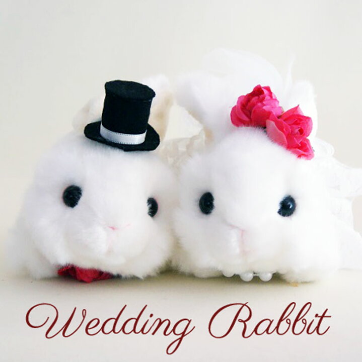 楽天市場 ウェルカムドール 野うさぎ ホワイト ウェディング うさぎ 結婚式 ぬいぐるみ J Dコーポレーション