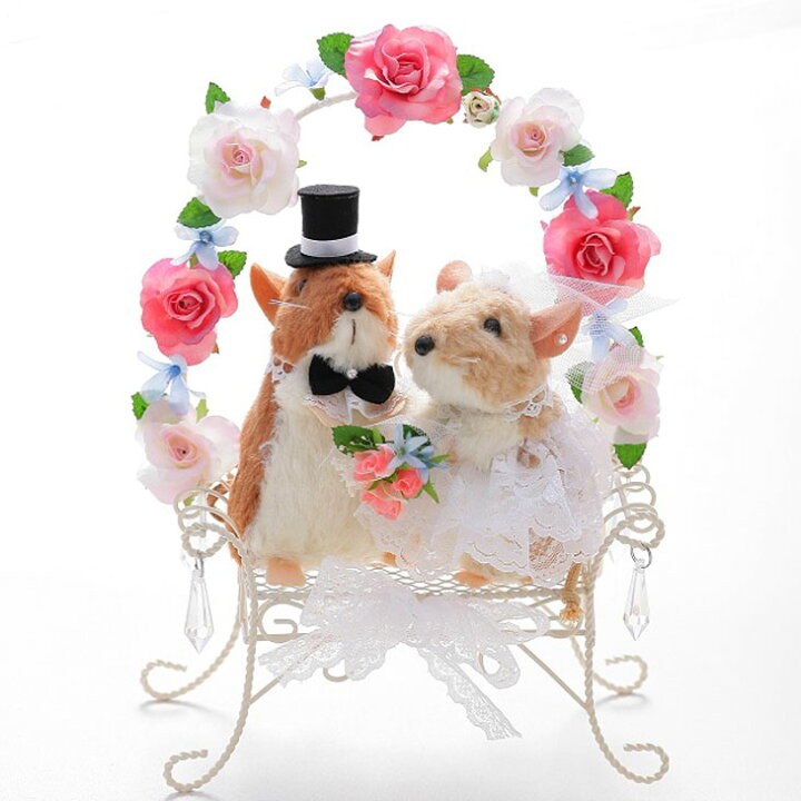 楽天市場 ねずみ ぬいぐるみ ネズミ ウェルカムドール 結婚式ぬいぐるみ 高砂 受付 ギフト 小動物 J Dコーポレーション