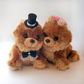 ポメラニアン　ぬいぐるみ　人形　ウェルカムドール　ウェルカムドック　結婚式　ぬいぐるみ　受付　モコモコウェルカムドック　祝電　電報　ギフト