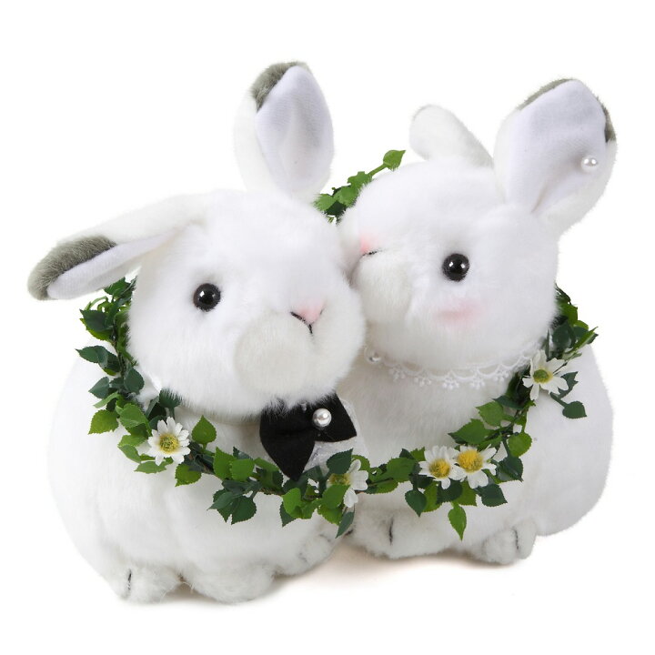 楽天市場 雪うさぎ うさぎ ウサギ 兎 ウェルカムドール 結婚式 ぬいぐるみ 受付 J Dコーポレーション