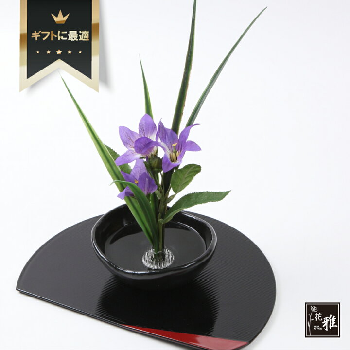 楽天市場 花雅シリーズ キキョウ 桔梗 ききょう ギフト 和風 アレンジ プレゼント 造花 生け花 J Dコーポレーション
