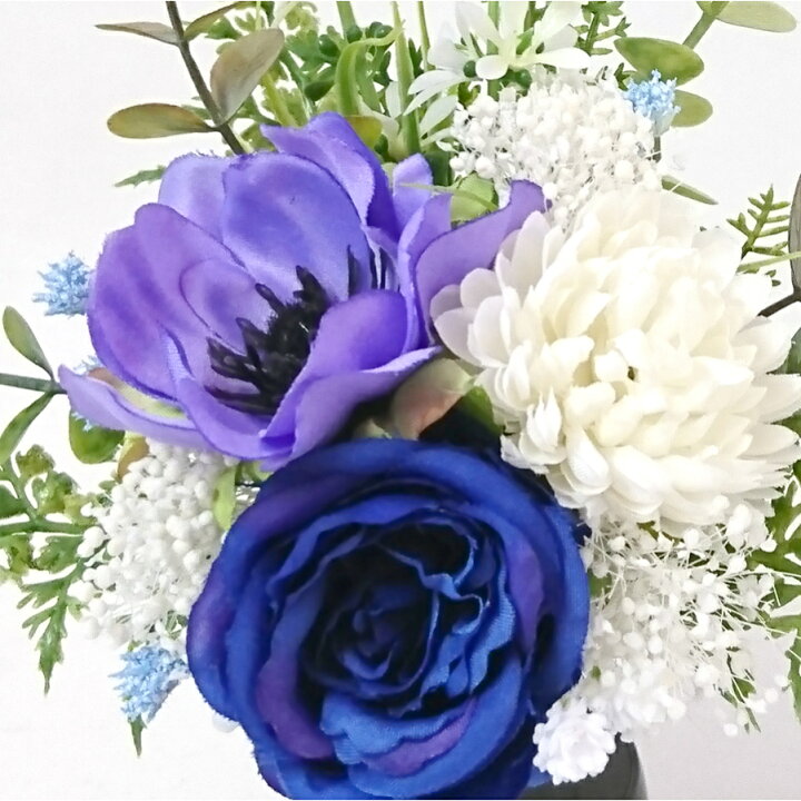 楽天市場】アネモネ アネモネブルー 造花 仏花 納骨堂 ミニ 仏壇用  