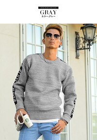 楽天市場 ニット メンズ クルーネック メンズファッション 20代 30代 40代 秋冬 かっこいい ロゴ おしゃれニット スポーティー 2020新作 メンズ通販burn Ones Bridges