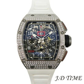 【SALE限定価格】RICHARD MILLE【リシャールミル】 オートマティックフライバッククロノグラフフェリペマッサ　K18WG×TI ダイヤモンドメンズ【USED】