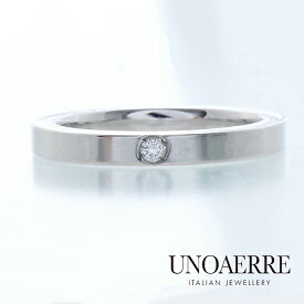 ウノアエレ　結婚指輪 マリッジリング　K18WG ダイヤモンド 結婚リング　ダイヤ　18金 ホワイトゴールド　ウェディング