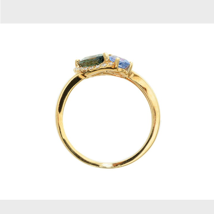 楽天市場】【SALE 50%OFF】 リング K18 サファイア ダイヤモンド 指輪 