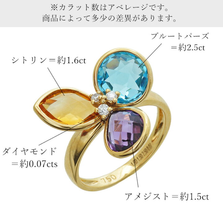 楽天市場】【SALE 50%OFF】 リング ブルートパーズ アメジスト 