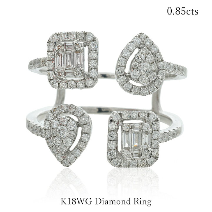 楽天市場】【スーパーSALE 50%OFF】 リング 18金 K18 ホワイトゴールド 