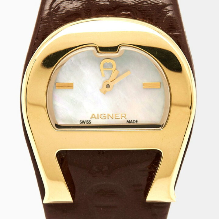 楽天市場】AIGNER アイグナー 時計 茶 ブラウン ゴールド ホワイト 