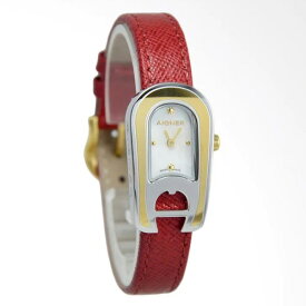 AIGNER アイグナー 時計 赤 レッド 皮ベルト ゴールド ホワイト ドイツ 新品 レディース クォーツ