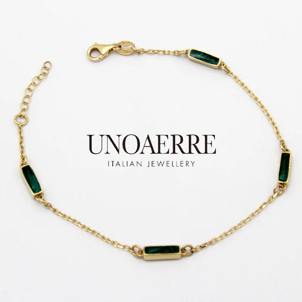 UNOAERRE 750 ダイヤモンド/サファイア ブレスレット-