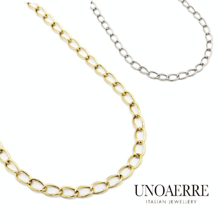楽天市場】ウノアエレ【UNOAERRE】 ロングネックレス K18 80cm 