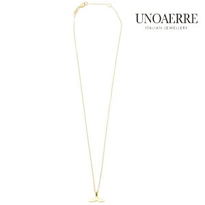 【2025年新作】 UNOAERRE ウノアエレ K18 イエローゴールド ネックレス ホエールテール 幸運 約46cm イタリア製 チェーンネックレス レディース