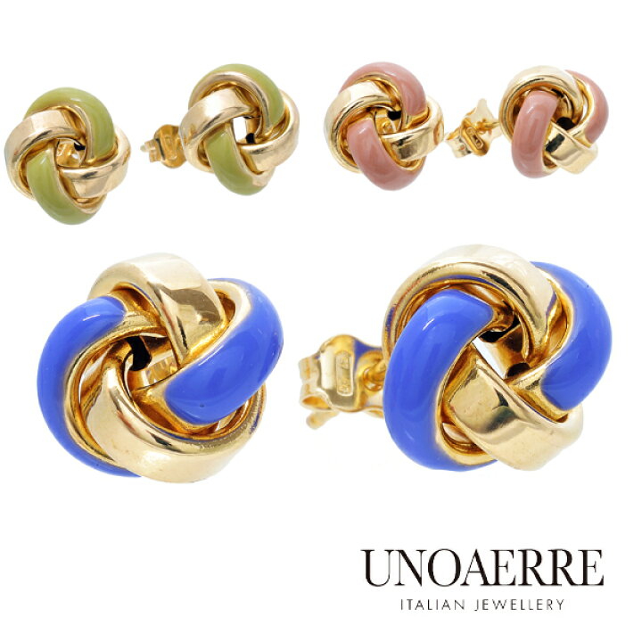 楽天市場】ウノアエレ 【UNOAERRE】ピアス K18 スタッドピアス  