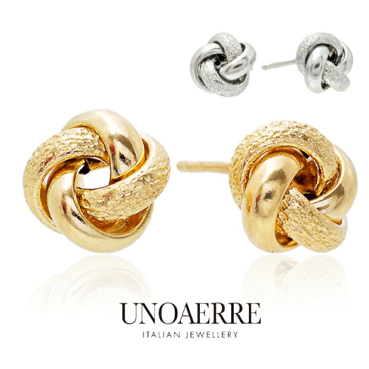 楽天市場】ウノアエレ UNOAERRE ピアス スタッドピアス ラブノット 