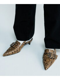 【SALE／62%OFF】ベルトデザインポインテッドミュール JEANASIS ジーナシス シューズ・靴 サンダル ベージュ ブラウン ブラック【RBA_E】[Rakuten Fashion]