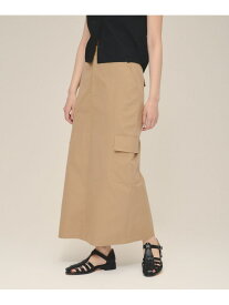 OutPocket I Line Skirt eL ジーナシス スカート ロング・マキシスカート ネイビー ベージュ【送料無料】[Rakuten Fashion]
