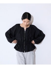 【SALE／68%OFF】マルチWAYギャザーペプラムブラウス JEANASIS ジーナシス トップス シャツ・ブラウス ブラック ホワイト ブラウン ネイビー【RBA_E】[Rakuten Fashion]