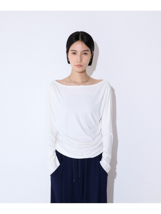 楽天市場】【SALE／50%OFF】アシメギャザーボートネックLS JEANASIS 