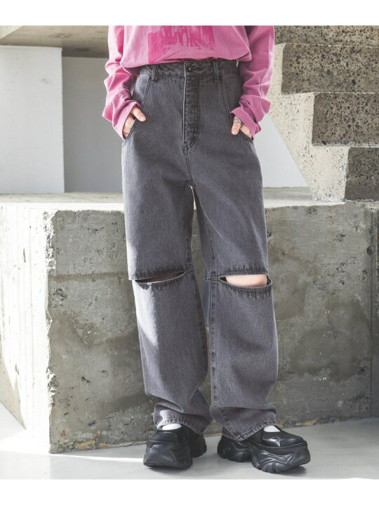 楽天市場】【SALE／40%OFF】スリットデニムパンツ JEANASIS ジーナシス  