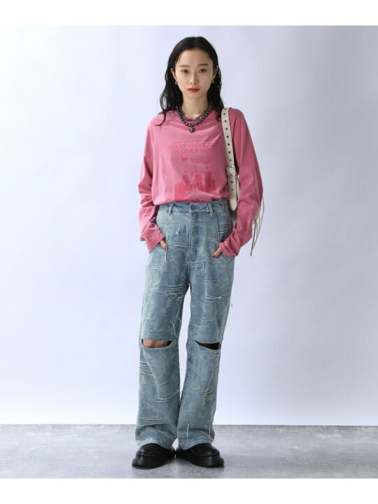楽天市場】【SALE／40%OFF】スリットデニムパンツ JEANASIS ジーナシス  