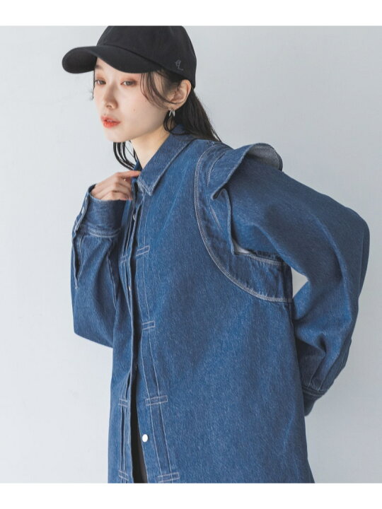楽天市場】【SALE／20%OFF】デニムフリルレギュラーシャツ JEANASIS 