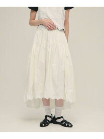 【SALE／34%OFF】Made in India Embroidery Skirt eL ジーナシス スカート ロング・マキシスカート ブラック ホワイト【RBA_E】【送料無料】[Rakuten Fashion]
