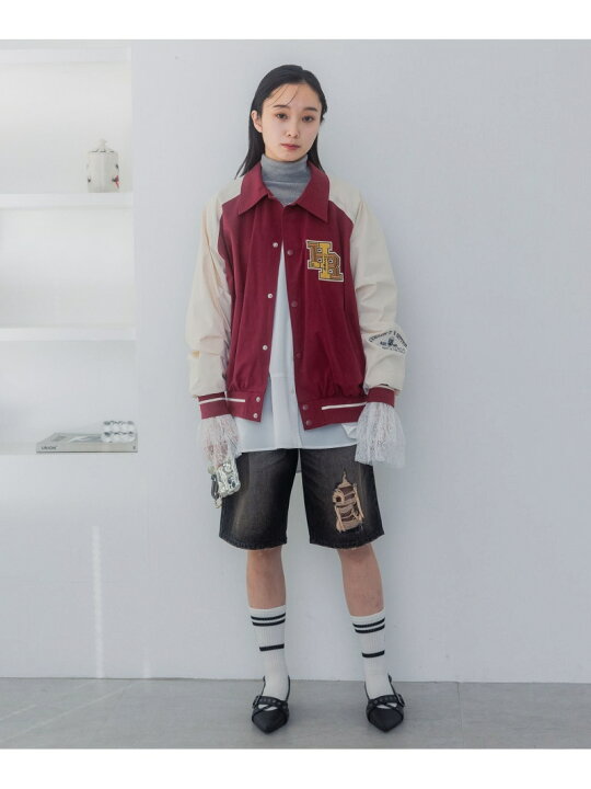 楽天市場】【SALE／50%OFF】ブロックカラースタジャン JEANASIS 