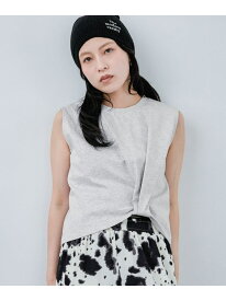 【接触冷感】コットンテンジクツイストNS JEANASIS ジーナシス トップス カットソー・Tシャツ グレー ブラック ホワイト【送料無料】[Rakuten Fashion]