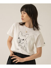 Pur Tee SS eL ジーナシス トップス カットソー・Tシャツ ホワイト ピンク ネイビー【送料無料】[Rakuten Fashion]