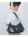 WポケットショルダーBAG JEANASIS ジーナシス バッグ ショルダーバッグ ブラック ピンク【先行予約】*【送料無料】[Rakuten Fashion]