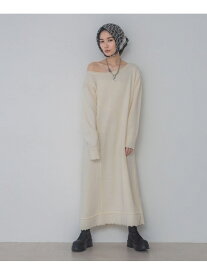 【SALE／50%OFF】リメイクウラケルーズワンピース JEANASIS ジーナシス ワンピース・ドレス ワンピース ブラック グレー ホワイト【RBA_E】【送料無料】[Rakuten Fashion]