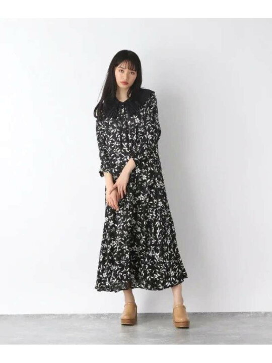 楽天市場 Sale 46 Off ハナガラカラー2ウェイop Jeanasis ジーナシス ワンピース 5ー9分袖ワンピース ブラック ホワイト Rba E 送料無料 Rakuten Fashion Jeanasis ジーナシス